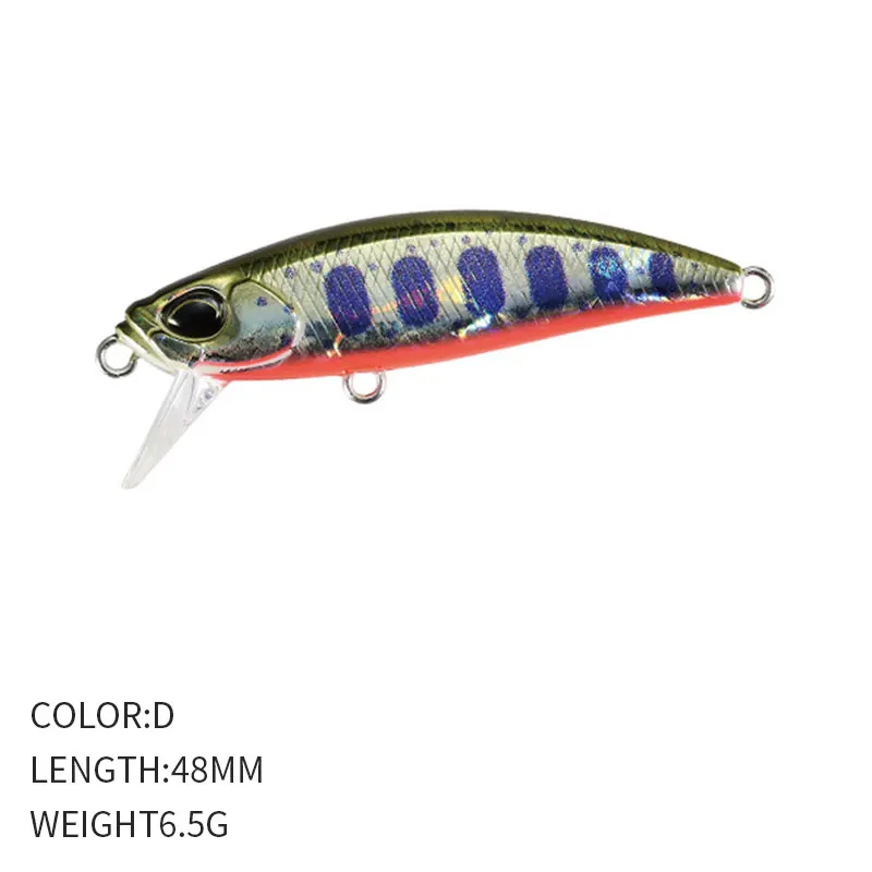 Señuelo de pececillo que se hunde, 48mm, 6,5g, cebo duro Wobblers, señuelo de pesca de carpa, Isca pesca, señuelo de pececillo Artificial para trucha y lubina - imagen 3