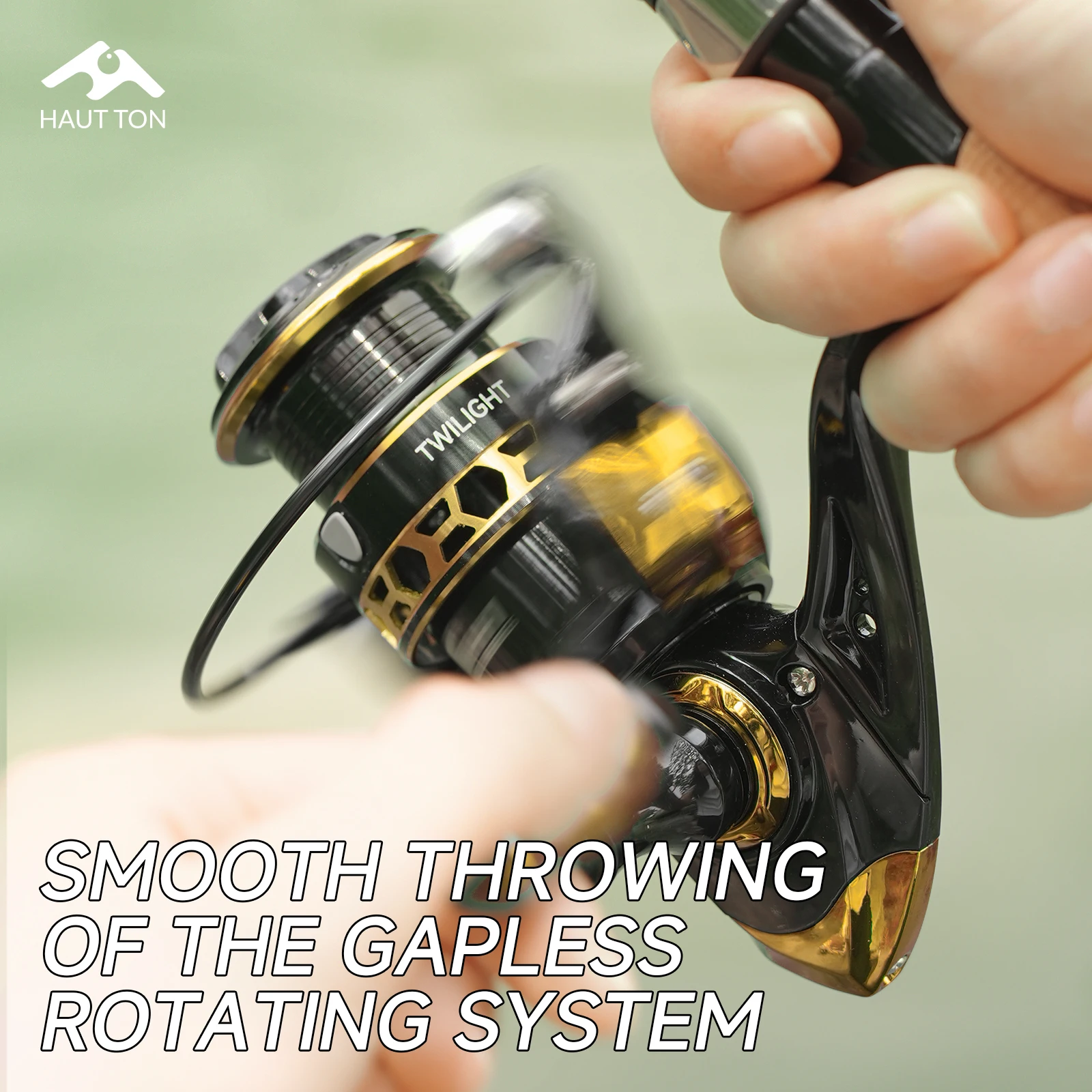 Carrete de pesca giratorio TG amarillo 1500/2500/1000-7000, balancín simple y doble de aleación de aluminio disponible, arrastre máximo de 14KG - imagen 3