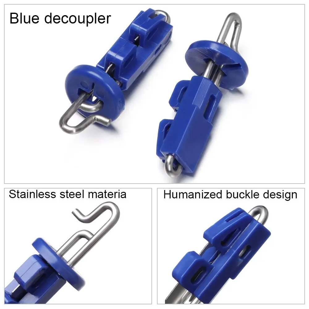 Gancho individual para Pesca en el mar, 10 piezas, Clip de liberación de cebo, estilo separable, herramientas de aparejos Iscas multifunción - imagen 5