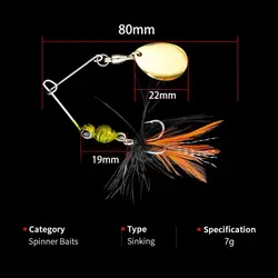 Cuchara giratoria VIB con vibración para pesca de mar