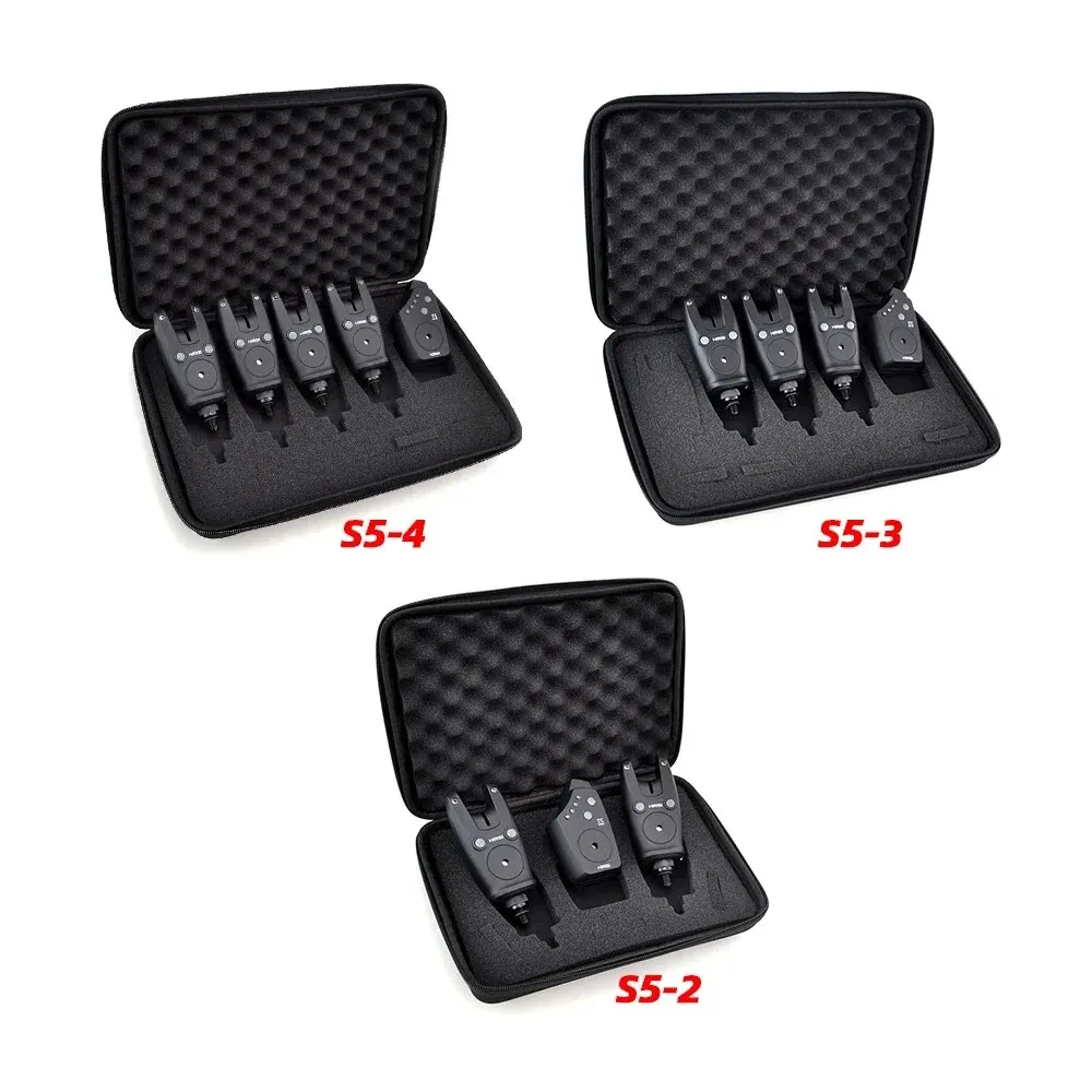 Hirisi-Juego de alarma de pesca de carpa inalámbrico, resistente al agua, alarmas de picadura de pesca, indicador de picadura de pesca S5, accesorios de pesca - imagen 4