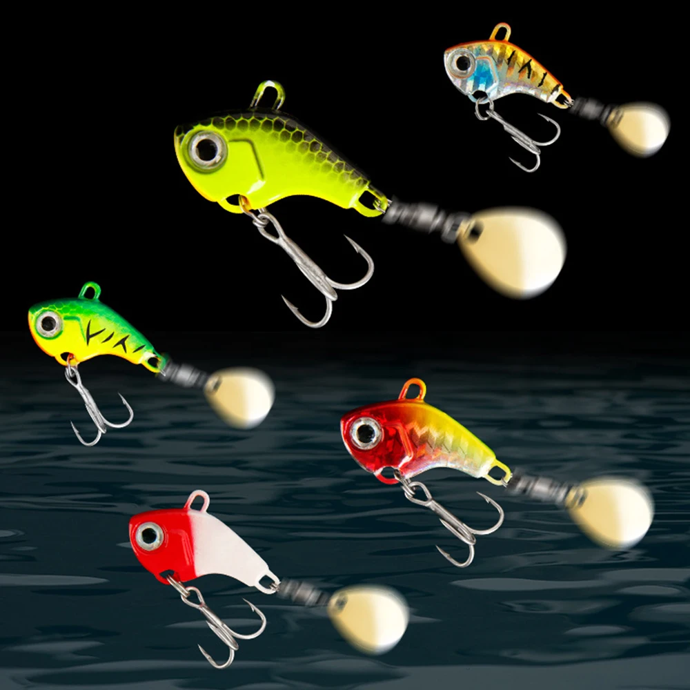 Señuelos de pesca de hundimiento rápido Señuelos que se hunden Con plantillas señuelos artificiales aparejos de pesca giratorios duraderos Para pesca con mosca de trucha - imagen 2