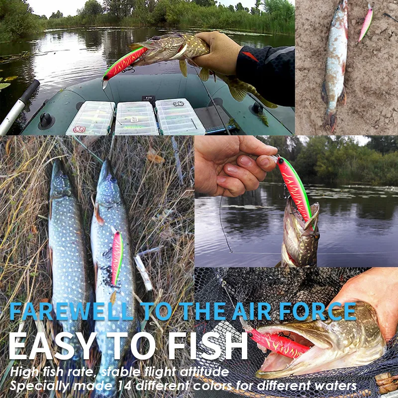 BEARKING mejor precio Riprizer 110 cebo para cisterna 11cm 15g buceo 1,5 m Wobblers Señuelos de pesca de carpa cebos artificiales aparejos - imagen 5