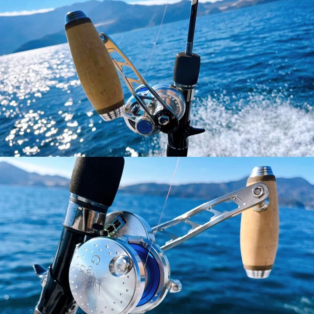 Perilla de carrete de jigging de corcho Gomexus 85-100mm para carrete de jigging Shimano Ocea Conquest jigging Master Tranx juega T-BAR - imagen 5