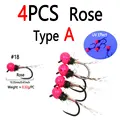 4pcs Rose A