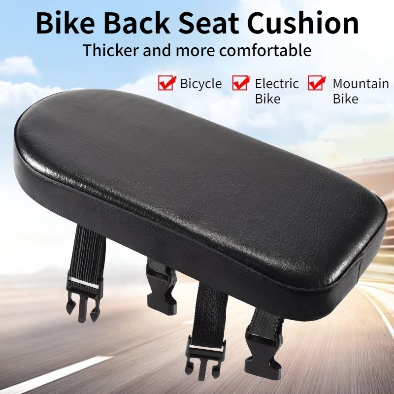 Cojín del asiento trasero de la bicicleta, estante para bicicleta de montaña, cojín del asiento trasero, bicicleta tripulada con niños, cómodo cojín del asiento para ciclismo - imagen 2