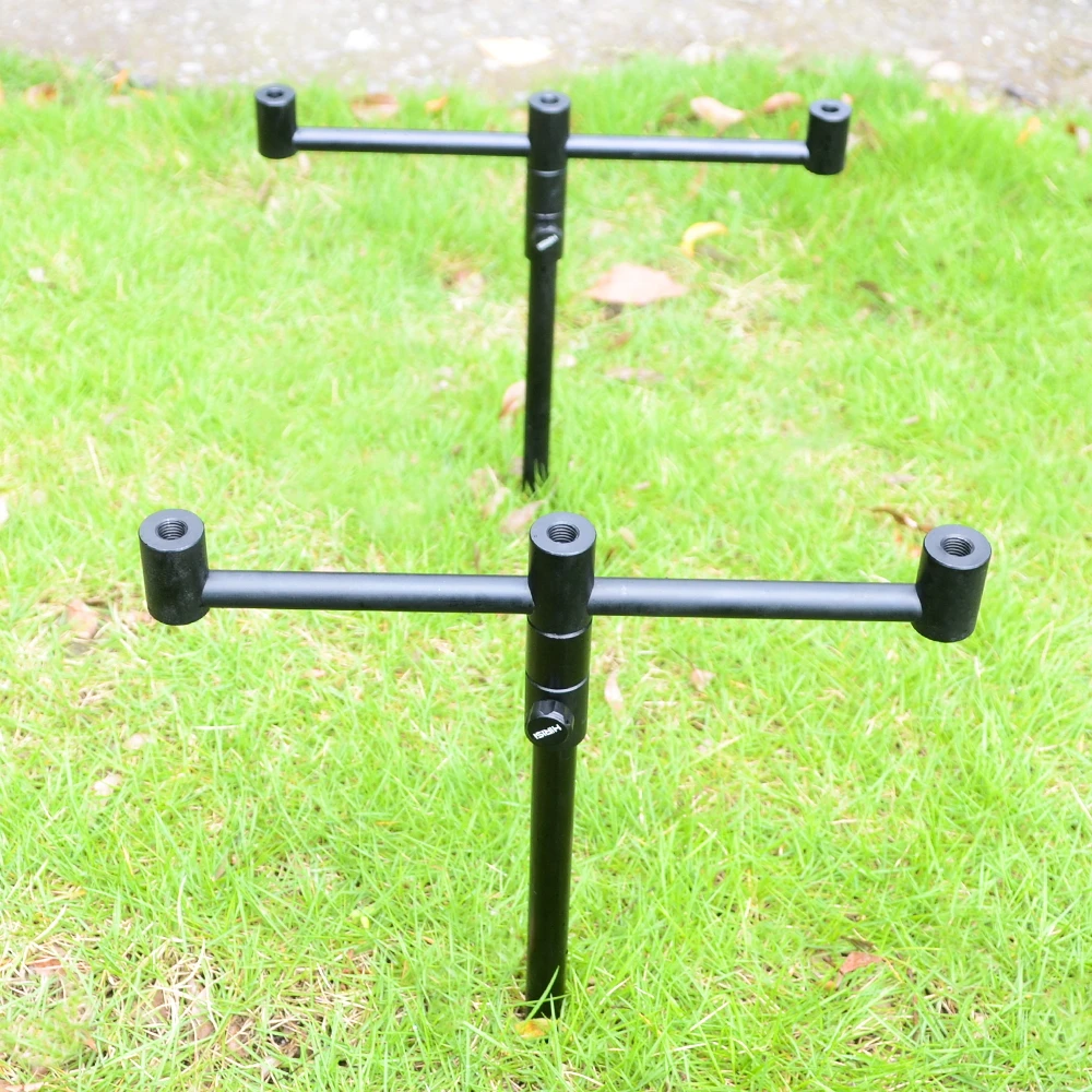 Hirisi-Juego de cápsulas para caña de pescar de carpa, barra de zumbido y palos bancarios con cabezal de descanso de 3 varillas en bolsa de aparejos portátil, KT-1601 - imagen 2