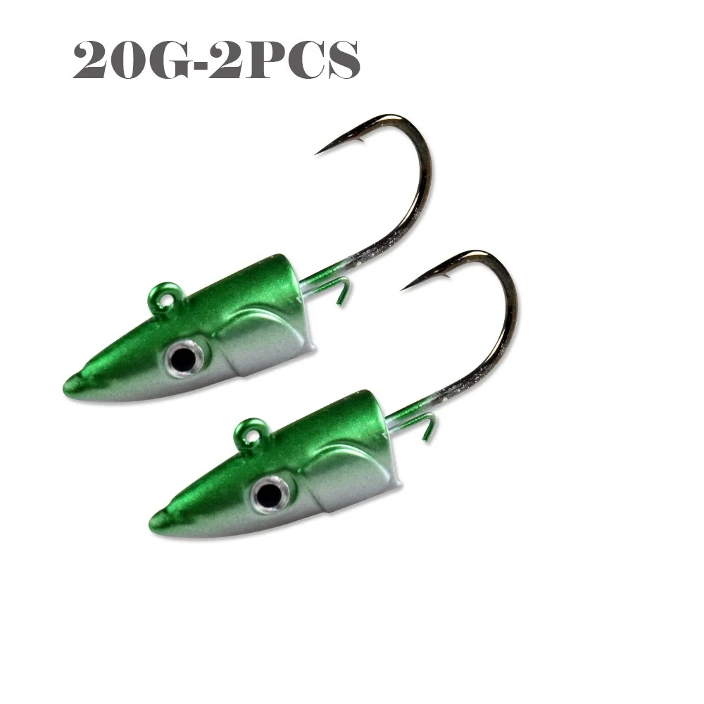 2PCS Jig Head Green
