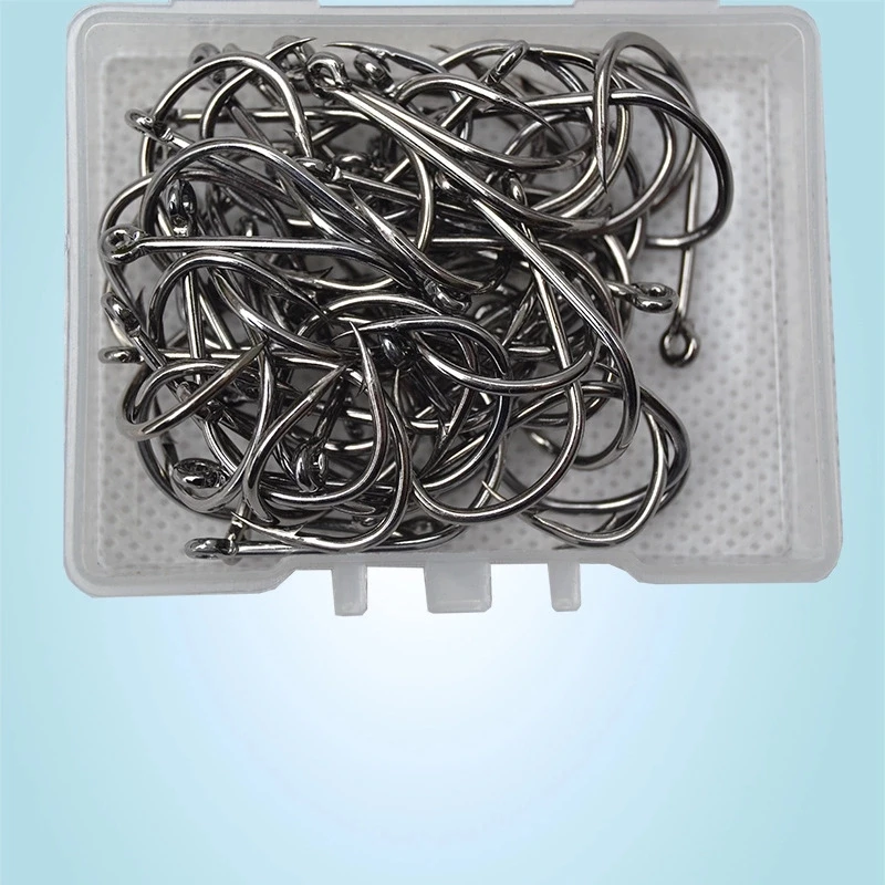 Anzuelos de pesca 200 piezas círculo de ojos anzuelo 3 # -12 #   Anzuelos de púas para pesca de carpa, Material de Pesca, productos, accesorios, Pesca - imagen 5