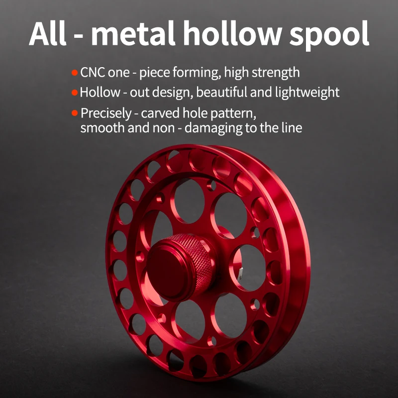 Carrete en línea para pesca en hielo Huidiao, relación de engranaje 3,6:1, 3 + 1BB, carrete libre totalmente de Metal, carrete para balsa, sistema de caída lenta ultrasuave de pie alto - imagen 3