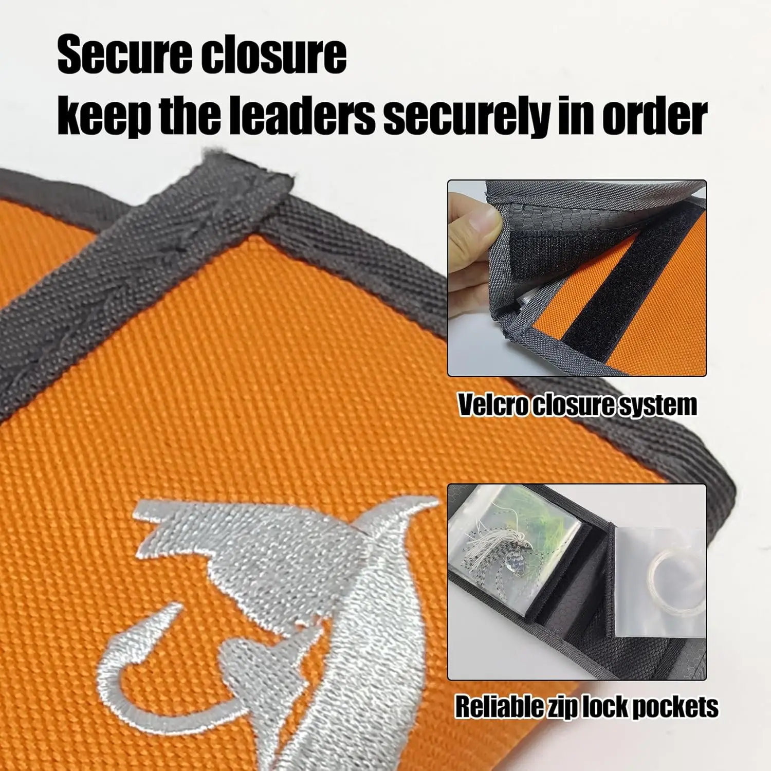 Aventik-carpeta de aparejos de pesca con 10 bolsillos, líder de pesca con mosca, línea Tippet, funda líder, almacenamiento Tippet, paquete de pesca con mosca - imagen 4