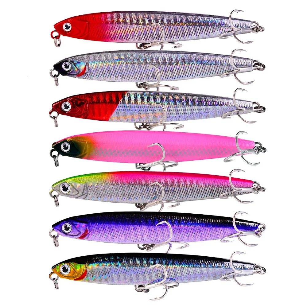 Señuelos de Pesca con lápiz de curricán que se hunden, 10g, 14g, 18g, VIB, cebo duro Artificial, plantillas, cebos Wobbler, aparejos de Pesca de Lucio, 1 ud.