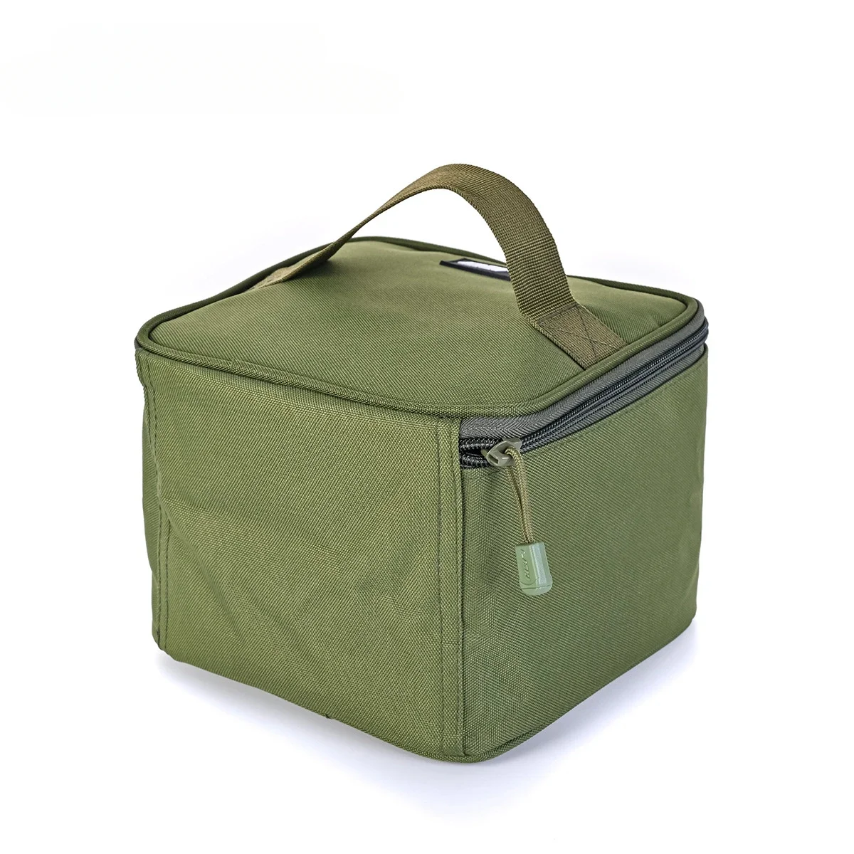 Bolsa de equipo de pesca portátil verde militar, accesorios de rueda de pesca contra salpicaduras impermeables, bolsa de pesca cúbica doblada y fácil de llevar. - imagen 3