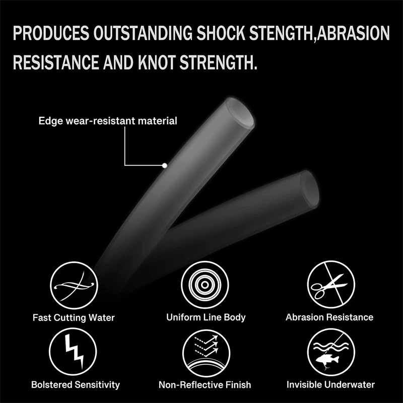 Fluorocarbono japonés súper resistente – Hilo de pesca profesional - imagen 2