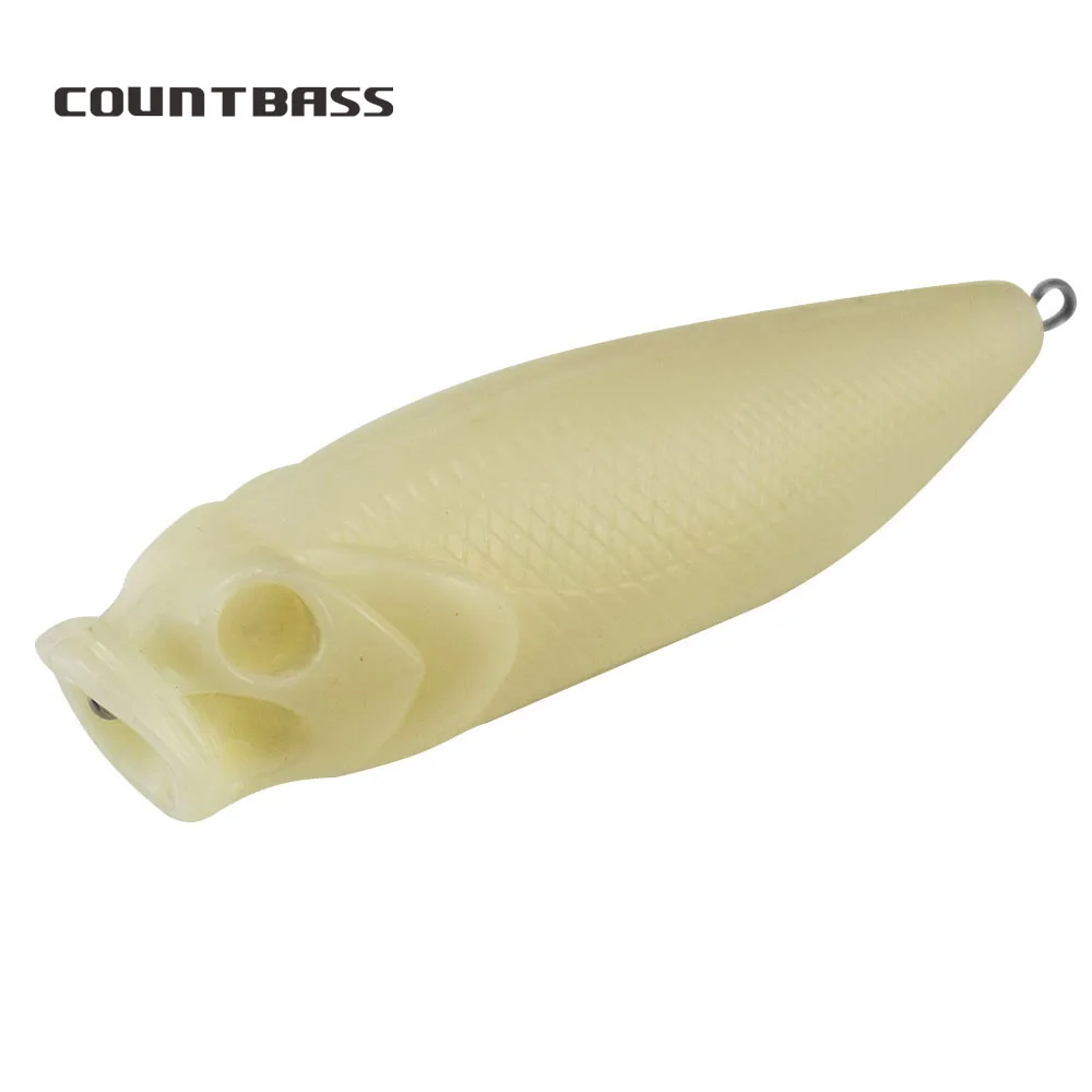 Countbass Popper topwater sin pintar – Señuelo duro flotante - imagen 3