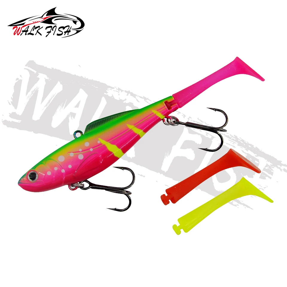 Señuelo VIB Walk Fish con cola blanda – Crankbait vibratorio - imagen 5