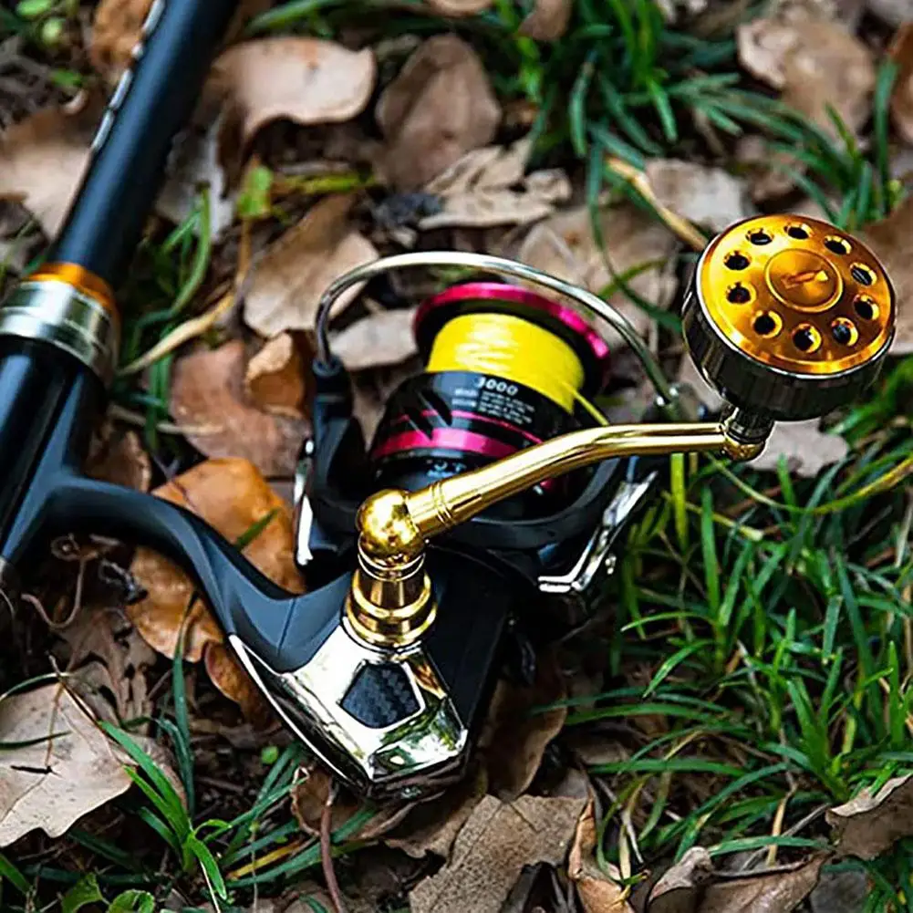 Mango de carrete de pesca giratorio, repuesto portátil, ligero, accesorios de aparejos de pesca de metal, envío directo - imagen 3