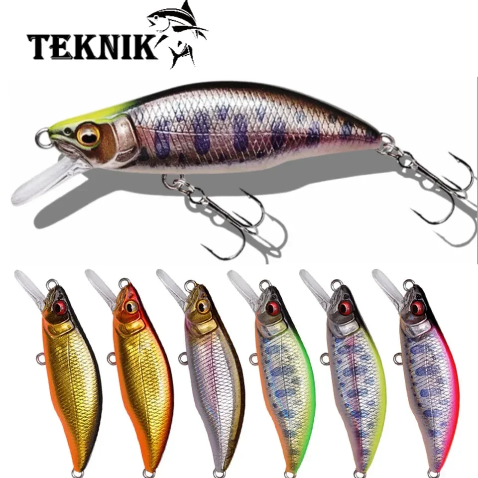 Señuelo de pesca de pececillo hundido, cebos duros de 46Mm, JerkBaits, Crankbaits, perca, Leurre Jackall GH46, Wobblers jorobados - imagen 2