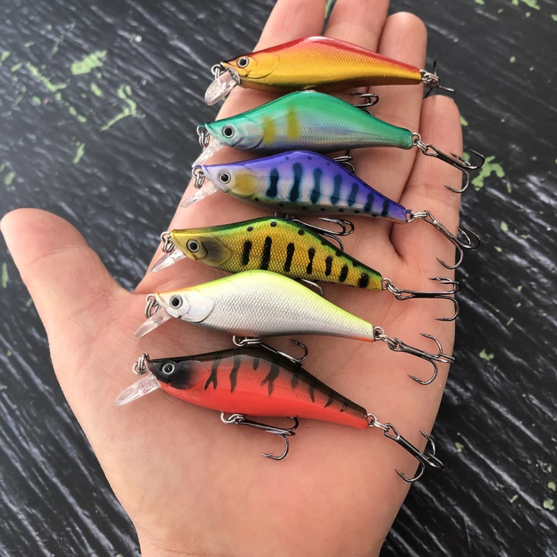 Mini Señuelos de Pesca de 55mm y 4,7g, cebos duros artificiales de tiro largo, Swimbait, trucha, aparejos de carpa - imagen 3