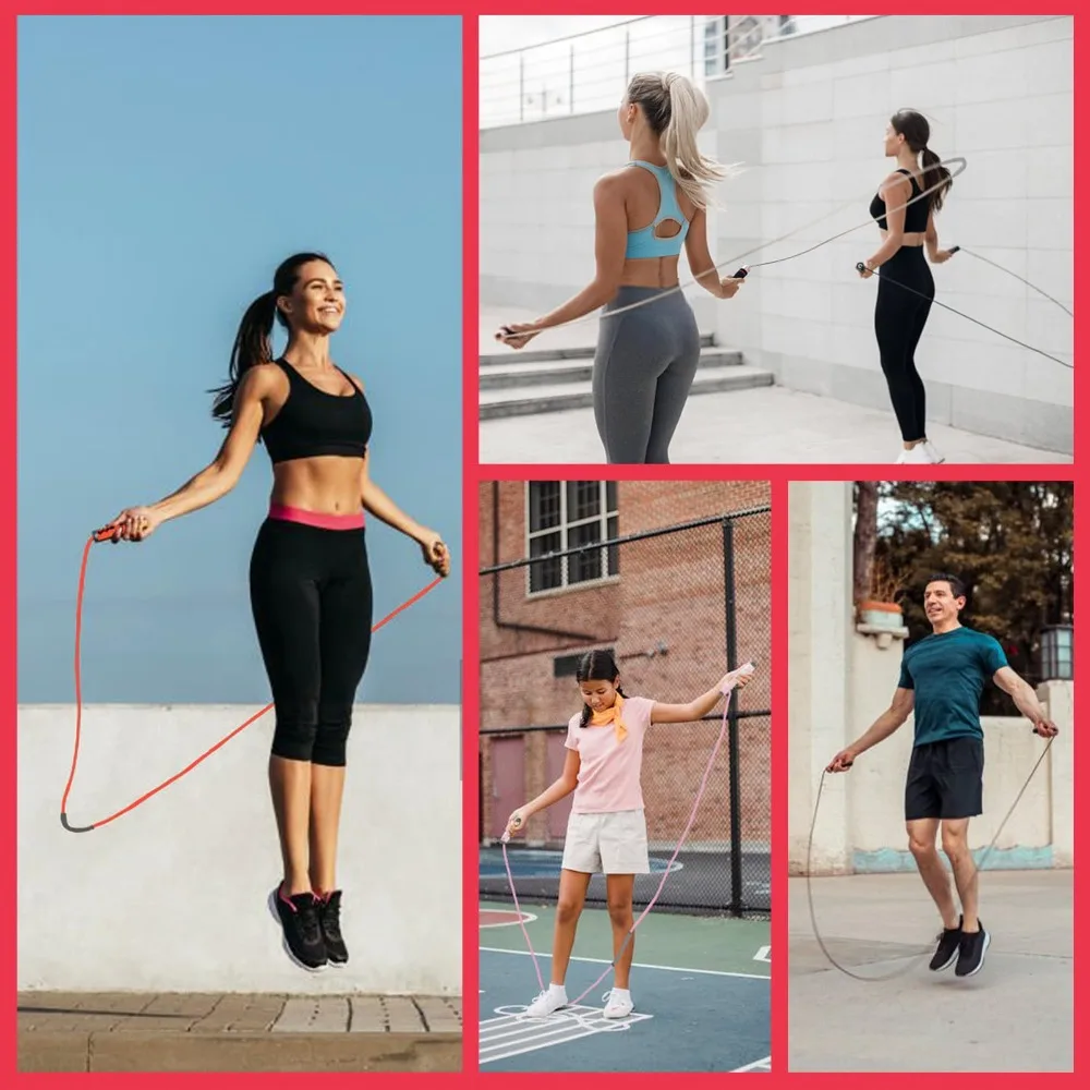 Cuerda ponderada sin enredos – Rotación 360° con rodamientos de bola - imagen 3