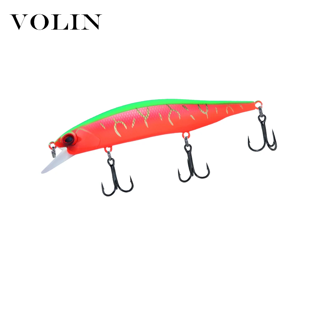 Volin-señuelo de pesca de pececillos flotante, cebo duro Artificial de alta calidad, Wobbler, 1 unidad, 120mm, 15g - imagen 5