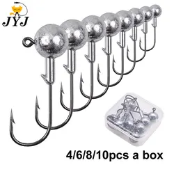 JYJ Jig Head de acero al carbono con manivela para pesca