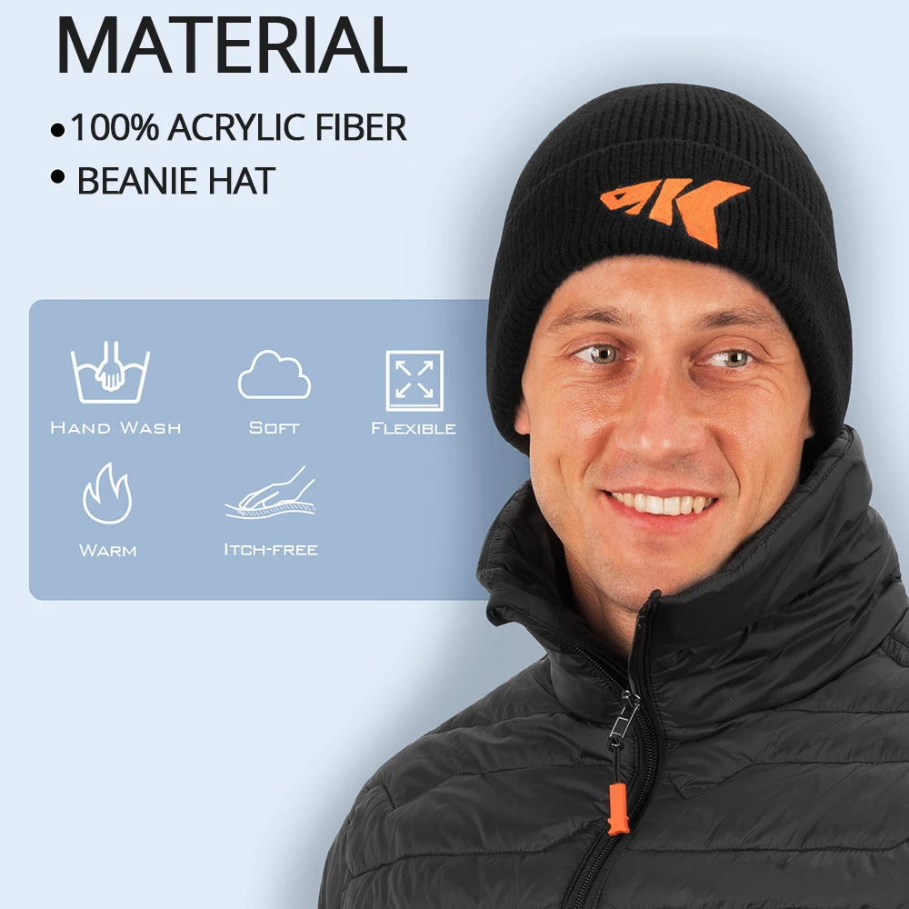 KastKing-gorros de punto acanalados con puños para hombre y mujer, gorro de pescador, cálido y suave, con estilo, Invierno - imagen 4