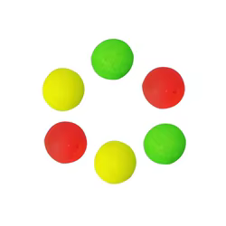 2000 Uds. Flotadores redondos llamativos de espuma, bolas de flotabilidad, frijoles, aparejo inferior para miopía, aparejos de Pesca de carpa, accesorios