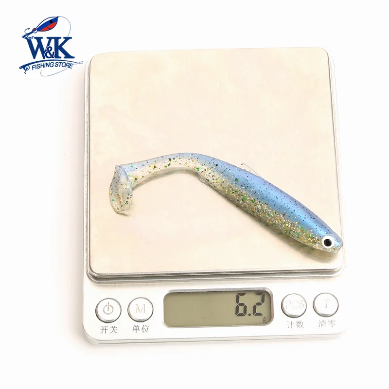 Señuelos blandos Swimbait Hoduller Shad para Zander Pike, cebo de pesca de 3,9 pulgadas, cola de paleta flotante, 10cm, 5 uds./PK - imagen 4