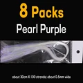 8 bags pearl purple
