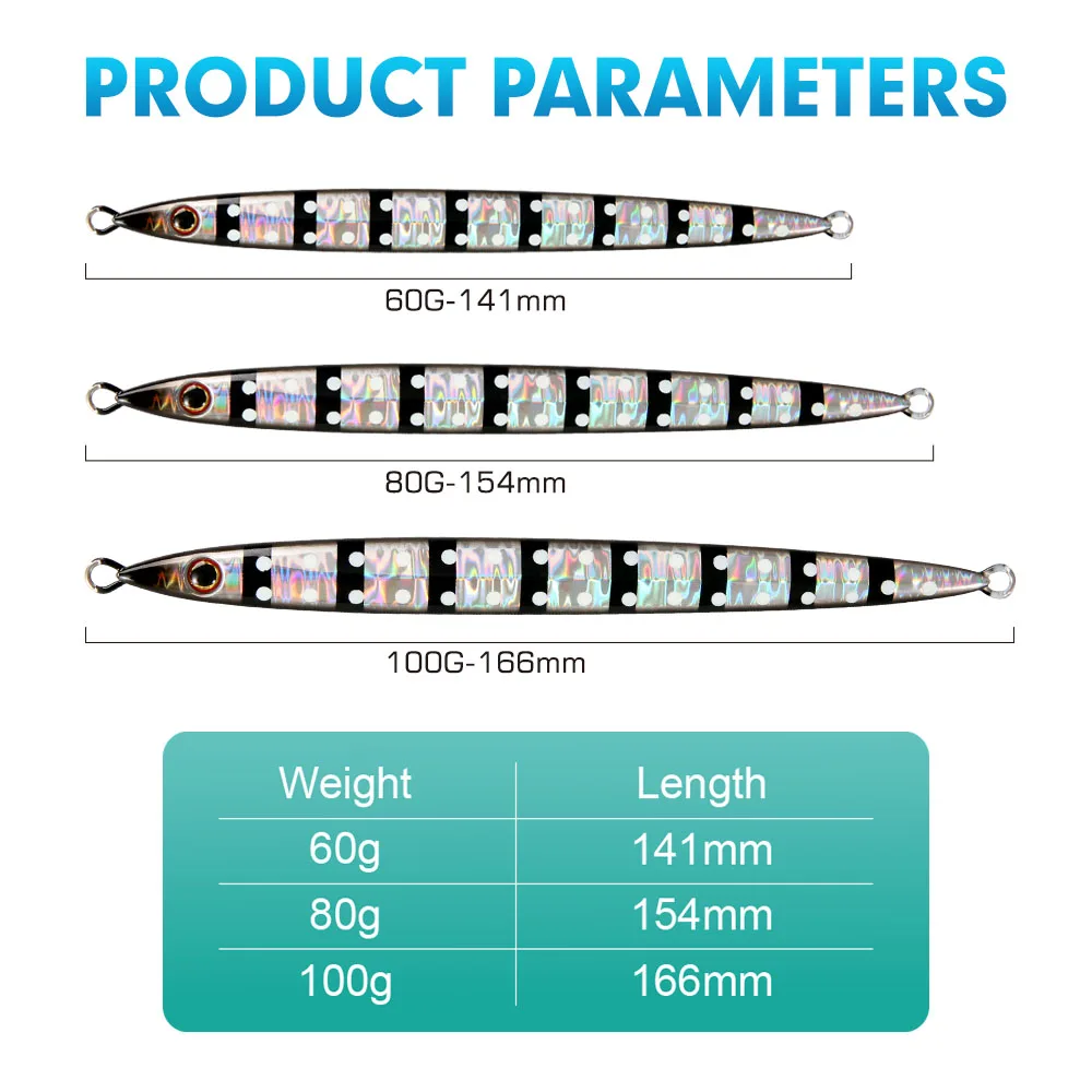 FSTK-señuelo de pesca de mar de fundición larga, plantilla de huelga GEKIT de hundimiento rápido, 60g80g100g, plantilla de Metal Gekito, cebo Artificial de agua de mar - imagen 3