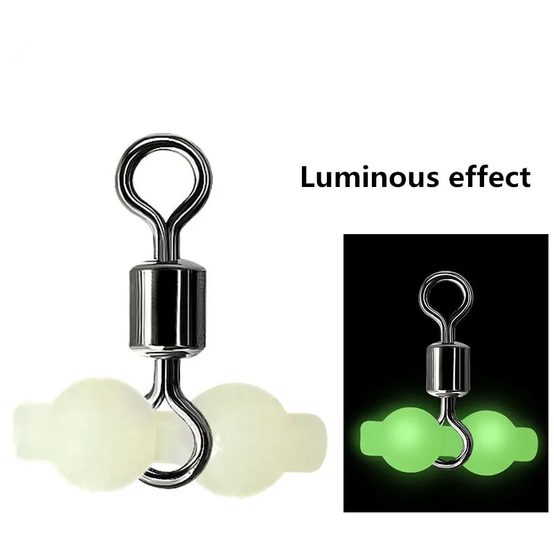 50 calabazas brillantes, anillos giratorios, conectores de sedal, adaptadores, anillos de pesca, accesorios de pesca, herramientas, al aire libre - imagen 5