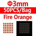 3mm Fire orang 50pcs