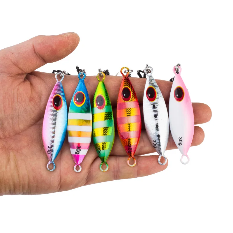 Jig metálico holográfico para lubina – Señuelo de agua salada - imagen 5