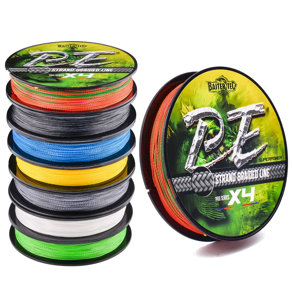 Línea de pesca de 4 hebras, línea de pesca de PE trenzada de 100M, línea de pesca fuerte, multifilamento, herramienta de sedal duradera - imagen 3