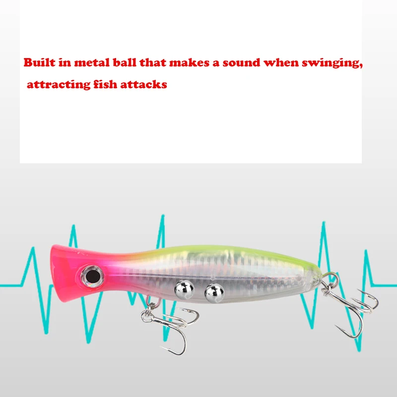 Señuelo de Pesca Testar, 120mm, 40g, cebo Popper flotante de fundición larga, Wobblers artificiales, cebo duro Topwater para Lucio, Pesca - imagen 4