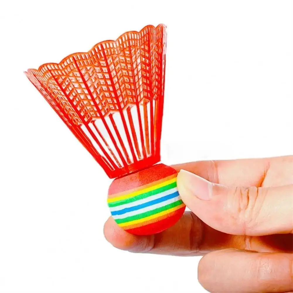 Volantes de cabeza de espuma de estabilidad voladora de bádminton coloridos y duraderos, pelota de arcoíris, pelotas de bádminton antiarañazos, entretenimiento - imagen 2