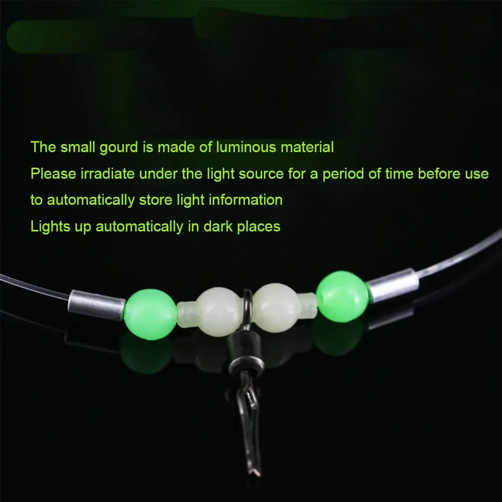 Conector de pesca en forma de T de 10/20 piezas, luminoso, anillo giratorio de barril de 3 vías, Conector de línea de señuelo de anzuelo, aparejos de pesca de alta calidad - imagen 5