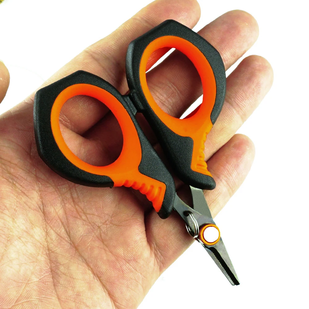 Hirisi-tijeras de línea trenzada, revestimiento de titanio de acero inoxidable, mango antideslizante antioxidante, cortador de alambre afilado, herramientas de pesca de carpa - imagen 5