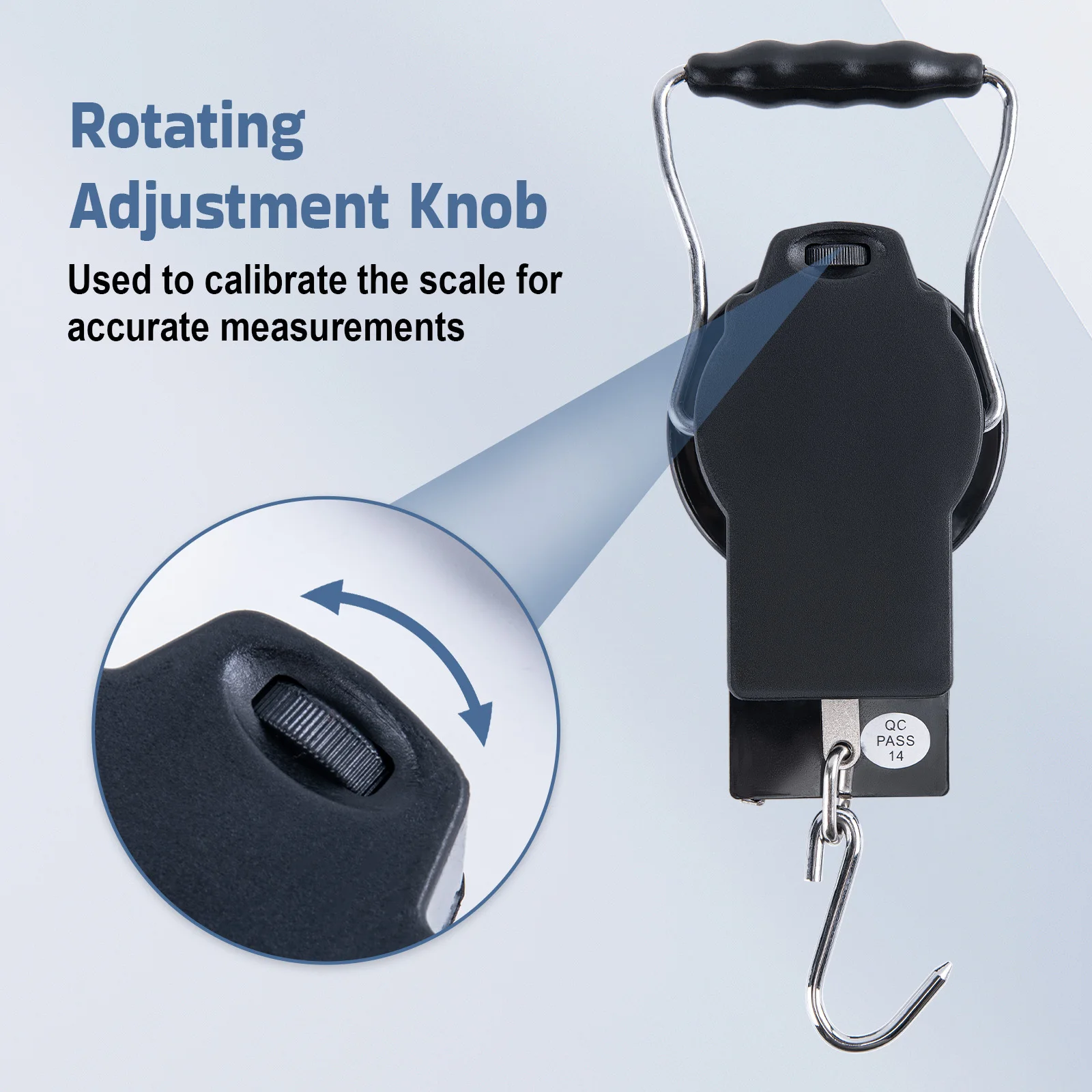 Herramienta de pesca Goture, báscula colgante mecánica para cocina y pesca de peces, báscula de peso portátil multiusos con esfera de mano - imagen 5