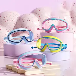 Gafas de natación HD antivaho con marco grande y vista amplia
