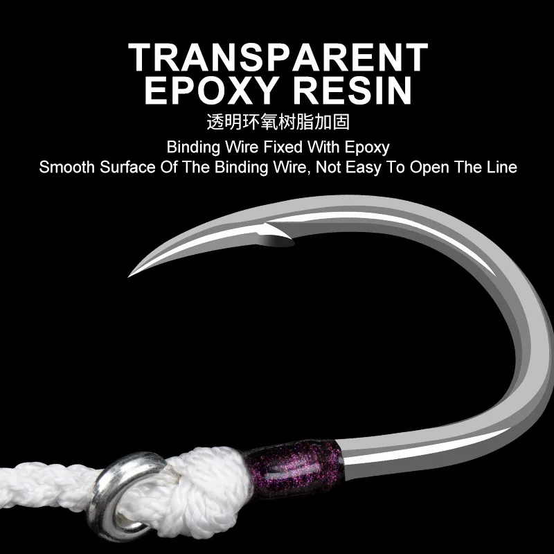 8062 potente gancho de placa de hierro 5x gancho individual anzuelo de objeto pesca en el mar para atún con púas ganchos de placa de hierro de oscilación lenta - imagen 5