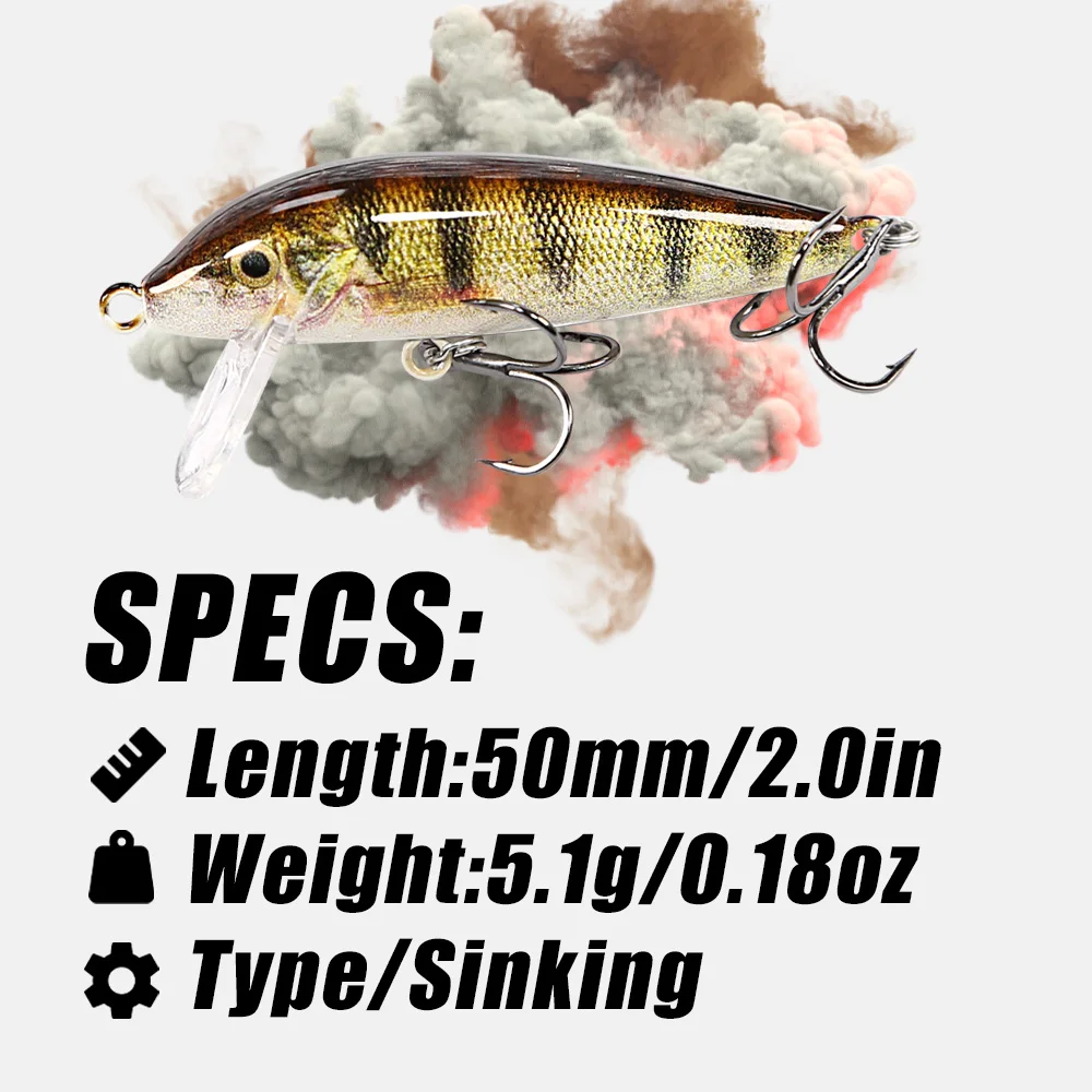 Wobblers hundidores B & U para lubina y perca – Jerkbait efectivo - imagen 3