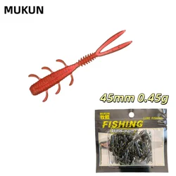 MUKUN Vinilos flotantes 45mm – Cebo blando para agua salada y dulce
