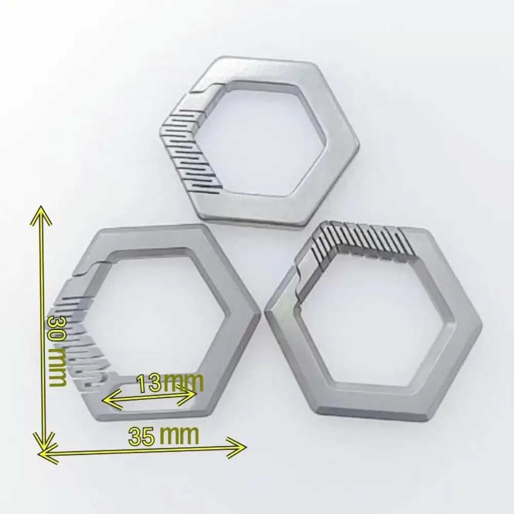 Nuevos llaveros reales de aleación de titanio, llaveros súper ligeros, hebilla, herramienta EDC, regalo creativo masculino - imagen 5