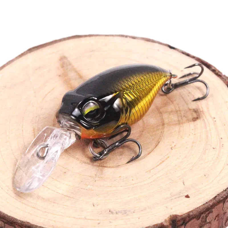 5g/3,8 cm señuelo cebo Griffon flotador pequeño gordo ABS cebo duro superficie corbata diamante negro 6062 con placa de lengüeta - imagen 2