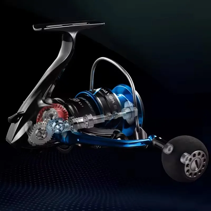 ECOODA-carrete de pesca giratorio HAS III, 2000/3000/4000/5000, carrete de pesca de agua salada, cebo de gran potencia de arrastre, rueda giratoria - imagen 3