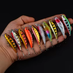 Señuelo de pesca Micro Minnow Wobbler, cebo duro Artificial hundido de fundición larga, Jerkbait, cebo de corriente pequeña para trucha y lubina, 1 ud. ﻿
