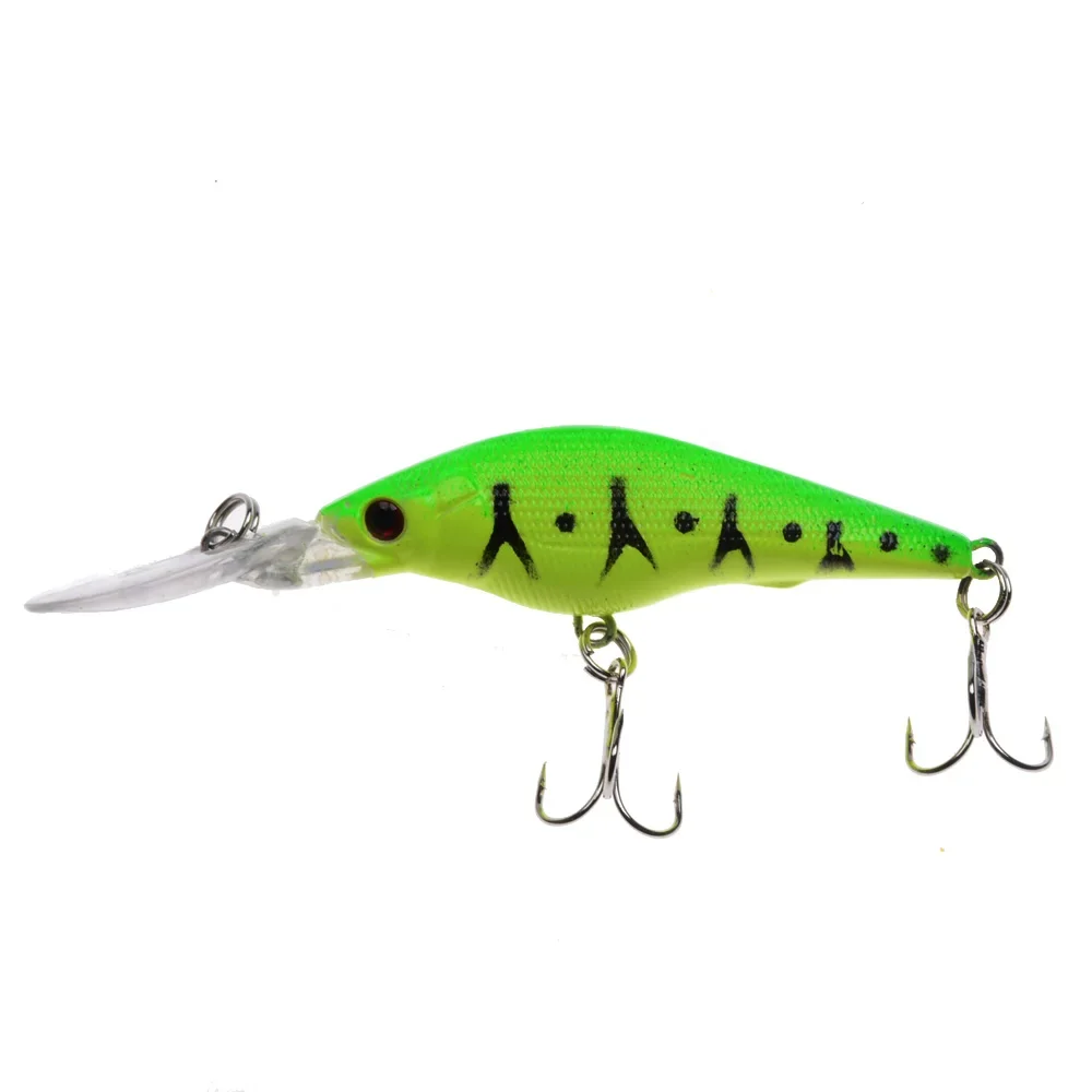 LEOSPORT-cebos duros para pececillos, anzuelos triples de ojos 3D, Crankbait, Wobblers, aparejos de pesca, 1 piezas, 9,5 cm, 6,9g - imagen 3
