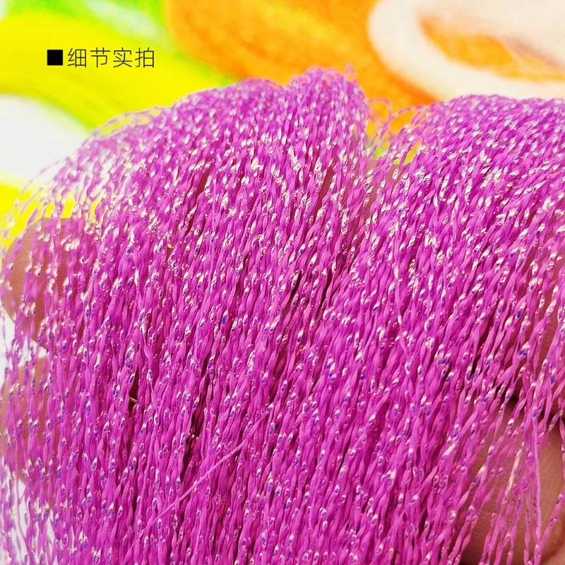 2 uds pesca con mosca seda luminosa hilo trenzado línea atado cristal brillante cuerda gancho señuelo ayudar señuelo moscas Accesorios - imagen 3